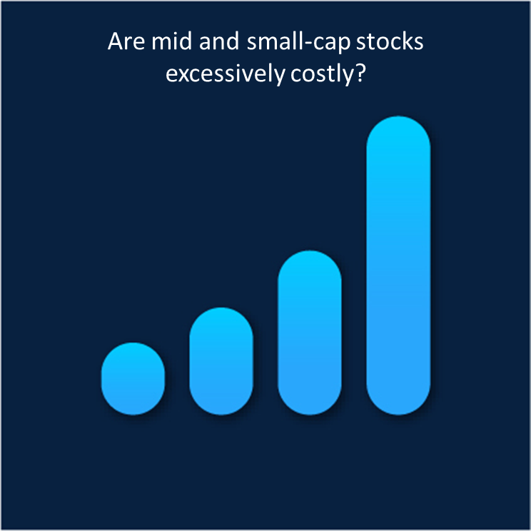 Are mid and small cap stocks excessively costly
